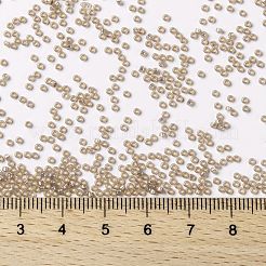 MIYUKIラウンドロカイユビーズ  日本製シードビーズ  15/0  （rr2359)シルバーラインシェルオパール  1.5mm  穴：0.7mm  約5555個/10g&nbsp;X-SEED-G009-RR2359