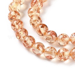 Resin Imitation Amber Beads Strands&nbsp;RESI-Z023-02B