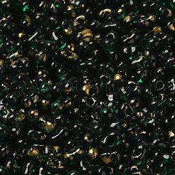 塗装ガラスシードビーズスプレー  ピーナッツ  濃い緑  4~5x2~2.5x2~2.5mm  穴：0.8~0.9mm  約8500個/ポンド&nbsp;SEED-F005-10A-02