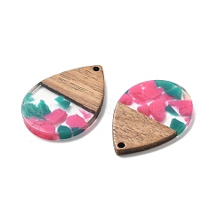 Resin and Walnut Pendants&nbsp;LS-FIND-R051-15D