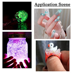 1776Pcs 8 Colors Luminous Transparent Glass Seed Round Beads&nbsp;GLAA-TA0001-62