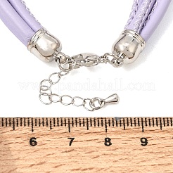 Microfiber Leather Multi-strand Cord Bracelets Makings&nbsp;FB-CBA983F-01P-07