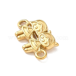 304 Stainless Steel Two Girls Links Connector Charms&nbsp;KK-D503-14G