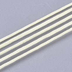 ナイロン編みコード  ビーズ細工、ジュエリー製作、マクラメ工芸用の中国結び紐  ベージュ  1mm  約153.1ヤード（140m）/ロール&nbsp;NWIR-R013-1mm-520