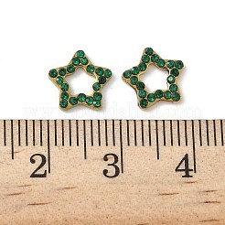 304ステンレススチールラインストーンカボション  イオンプレーティング（ip）  ゴールドカラー  スター  8.5x9x1.5mm&nbsp;STAS-A057-04G-E01