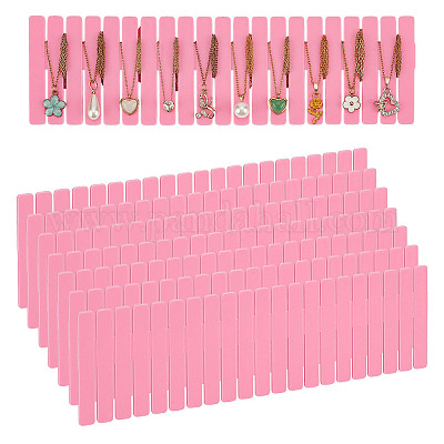 PPプラスチック多機能引き出し仕切り4個  分類パーティション  ショッキングピンク  248x69.5x2mm&nbsp;DIY-WH0061-068D-1