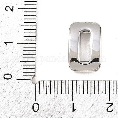 0番真鍮ビーズ  長持ちメッキ  ラックめっき  鉛フリー＆カドミウムフリー  プラチナ  14x9x5mm  穴：11x3mm&nbsp;KK-B167-B167-26P-10-1