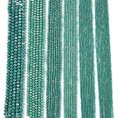 Electroplate Glass Beads Strands&nbsp;EGLA-A044-P6mm-B31-1