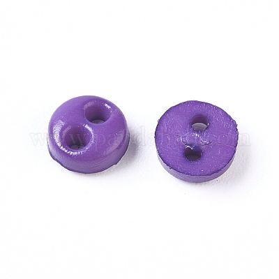 Nylon Tiny Button&nbsp;BUTT-WH0014-28F-1