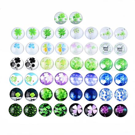Glass Cabochons GGLA-WHC0001-05-1
