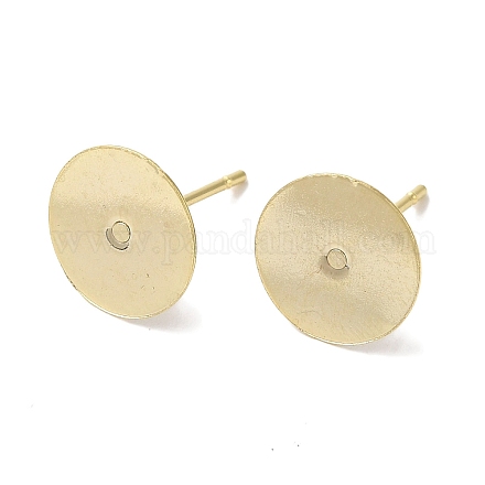 Brass Studs Earrings Finding KK-K383-05B-G-1