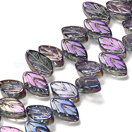 Electroplate Glass Beads Strands&nbsp;EGLA-B004-02A-FR05-1
