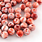 Opaque Acrylic Beads, Round, Red, 10mm, Hole: 2mm, about 950pcs/500g