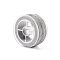 Polyester Elastic Cord, Adjustable Elastic Cord, Round, Silver, 1mm, about 65m/roll