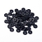 Handmade Polymer Clay Beads, Disc/Flat Round, Heishi Beads, Black, 6x1mm, Hole: 2mm, about 23500pcs/1000g