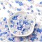 Glass Beads, Faceted, Rondelle, Royal Blue, 6x5mm, Hole: 1mm, about 280pcs/60g