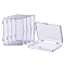 Transparent Plastic Bead Containers, Cuboid, Clear, 9.3x6.8x1.6cm