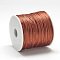 Nylon Satin Rattail Cord, for Bracelet Jewelry Making Chinese Knot Macrame Craft, Sienna, 2.5mm, about 32.81 Yards(30m)/Roll