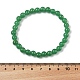 Natural Malaysia Jade(Dyed) Bead Stretch Bracelets&nbsp;BJEW-K212-A-013-4