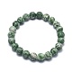 Natural Green Spot Jasper Bead Stretch Bracelets&nbsp;BJEW-K212-C-017-2
