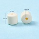 樹脂粘土ビーズ連売り  コラム  ベージュ  5~7x6mm  穴：1.5~2mm  約61~69個/連  15.74インチ&nbsp;CLAY-T001-C18-3