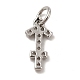 Brass Micro Pave Cubic Zirconia Charms&nbsp;KK-E077-02P-07-2