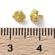 真鍮ヒートンキャップ  長持ちメッキ  ラックめっき  花  ゴールドカラー  4.2x4.5x5mm&nbsp;KK-R215-01G-01-3