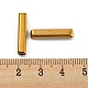 電気メッキガラスビーズ  多面カット  長方形  ダークチソウ  19.5~20x4x4mm  穴：1mm&nbsp;GLAA-D024-01M-4