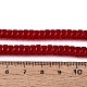 透明ガラスビーズ連売り  フラットラウンド  暗赤色  8~8.5x4~4.5mm  穴：0.7~1mm  約95~100個/連  14.57~15.35''（37~39センチメートル）&nbsp;GLAA-N026-4x8mm-T01-4