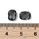 ガラスカボション  長方形  ブラック  8x6x3.5mm&nbsp;GLAA-D281-01-2