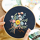 ポリエステル刺繍糸  クロスステッチの糸  セグメント染め  グリーン  0.5~2mm  約8.75ヤード（8m）/かせ  8色  1 かせ/色  8 かせ/セット&nbsp;OCOR-WH20074-13B-01A-4