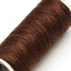 布地やDIYクラフト用品402ポリエステル縫糸コード  サドルブラウン  0.1mm  約120m /ロール  10のロール/袋&nbsp;OCOR-R027-17