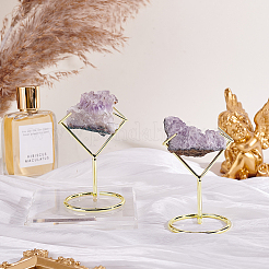 Alloy Mineral Stone Display Holder&nbsp;ODIS-WH0030-239LG
