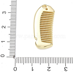 合金ペンダント  櫛チャーム  ゴールドカラー  30x12.5x2.5mm  穴：2mm&nbsp;AL-CBA7C55-05C-G