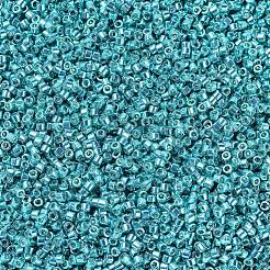 MIYUKIデリカビーズ  シリンダー  日本製シードビーズ  11/0  （db0427)亜鉛メッキダークアクア  1.3x1.6mm  穴：0.8mm  約2000PCS /ボトル  10 G /ボトル&nbsp;SEED-JP0008-DB0427