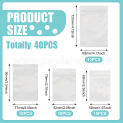 4 Sizes Transparent Plastic Resealable Packaging Bags&nbsp;OPP-TADJ0001-05A