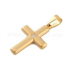 304 Stainless Steel Rhinestone Pendants&nbsp;STAS-G346-47B-G