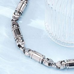 201 Stainless Steel Column Link Chain Bracelets&nbsp;BJEW-B078-150P