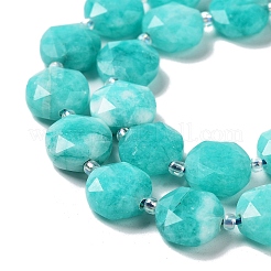 Natural White Jade Dyed Beads Strands&nbsp;G-NH0004-014