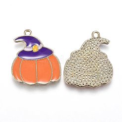 Halloween Theme Alloy Enamel Pendants&nbsp;ENAM-J649-07LG