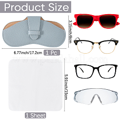 1Pc Cowhide Eyeglass Cases&nbsp;ABAG-CN0001-58C
