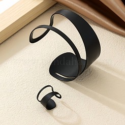 Hollow Out Alloy Cuff Bangles & Cuff Rings Sets&nbsp;FS-WG13C5A-03