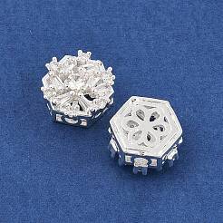 Rack Plating Brass Micro Pave Cubic Zirconia Beads&nbsp;KK-F879-06S