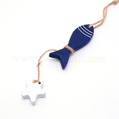 MDF Board Pendant Ornaments&nbsp;HJEW-WH0014-19C