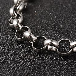 Tarnish Resistant 304 Stainless Steel Rolo Chain Bracelets&nbsp;LS-BJEW-H477-04