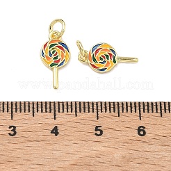 Brass Enamel Pendants&nbsp;KK-B170-19G