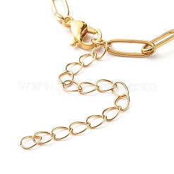 304 Stainless Steel Paperclip Chains Bracelet Making&nbsp;X-AJEW-JB01038-01