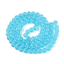 Transparent Glass Imitation Cat Eye Beads Strands&nbsp;GLAA-Q110-01C-06