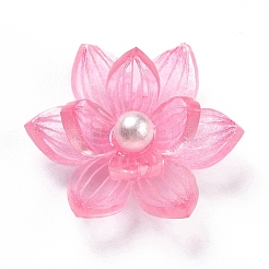 アクリルカボション  花  ピンク  20x17.5x7mm&nbsp;SACR-E002-15