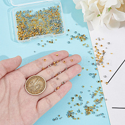 800Pcs 8 Colors Brass Crimp Beads&nbsp;FIND-UN0004-36